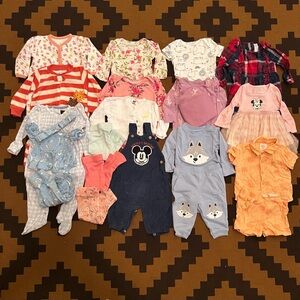Lot of Baby Girl’s 3-6 Months Clothes